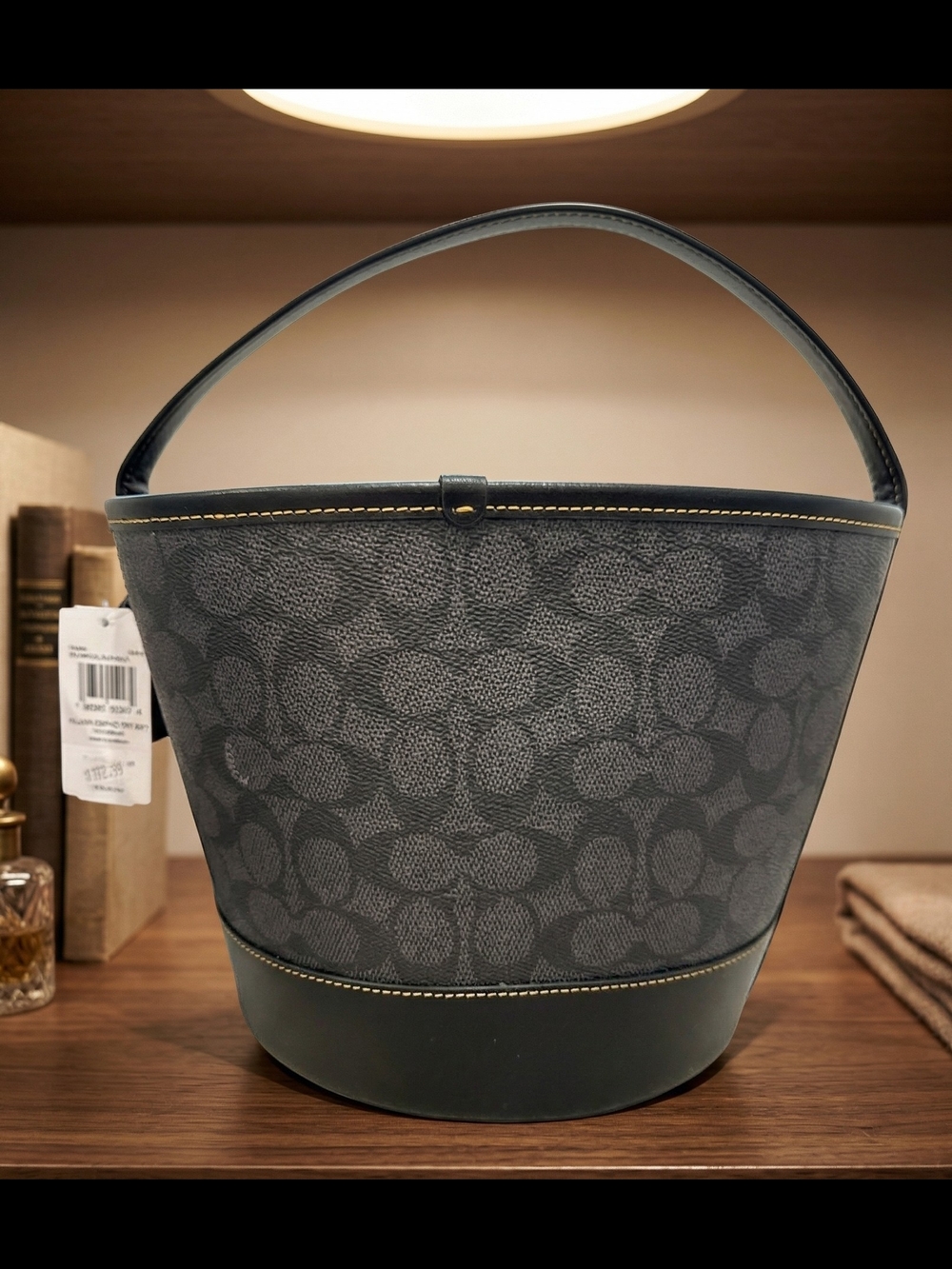 Coach Trick Or Treat Bucket In Signature Canvas With Halloween Graphic - Picture 2 of 7